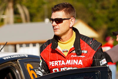 15-May-2011;APRC;Asia-Pacific-Rally-Championship;Australia;IROQ;Imbil;International-Rally-Of-Queensland;QLD;Queensland;Scott-Beckwith;Sunshine-Coast;auto;motorsport;portrait;racing;service-park;telephoto