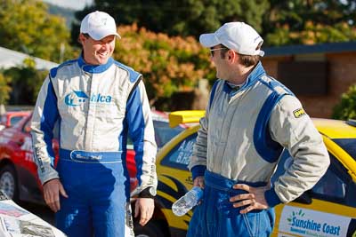 15-May-2011;APRC;Asia-Pacific-Rally-Championship;Australia;IROQ;Imbil;International-Rally-Of-Queensland;Nathan-Quinn;QLD;Queensland;Sunshine-Coast;auto;motorsport;portrait;racing;service-park;telephoto