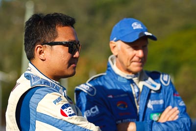 15-May-2011;APRC;Asia-Pacific-Rally-Championship;Australia;IROQ;Imbil;International-Rally-Of-Queensland;QLD;Queensland;Subhan-Aksa;Sunshine-Coast;auto;motorsport;portrait;racing;service-park;telephoto