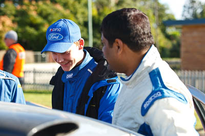 15-May-2011;APRC;Asia-Pacific-Rally-Championship;Australia;Daymon-Nicoli;IROQ;Imbil;International-Rally-Of-Queensland;QLD;Queensland;Sunshine-Coast;auto;motorsport;portrait;racing;service-park;telephoto