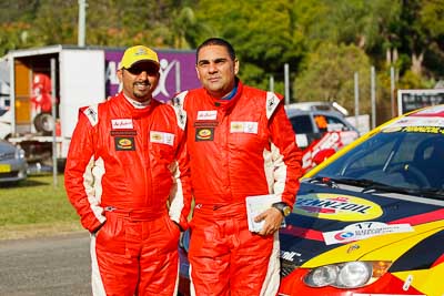 15-May-2011;APRC;Asia-Pacific-Rally-Championship;Australia;Gunaseelan-Rajoo;IROQ;Imbil;International-Rally-Of-Queensland;Jagdev-Singh;QLD;Queensland;Sunshine-Coast;auto;motorsport;portrait;racing;service-park;telephoto