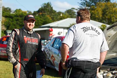 15-May-2011;ARC;Australia;Australian-Rally-Championship;IROQ;Imbil;International-Rally-Of-Queensland;Lee-Tierney;QLD;Queensland;Sunshine-Coast;auto;motorsport;portrait;racing;service-park;telephoto