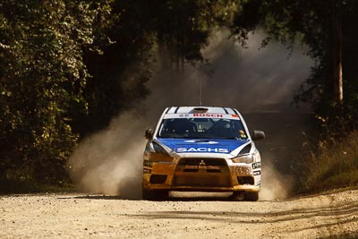 22;15-May-2011;22;ARC;Australia;Australian-Rally-Championship;IROQ;Imbil;International-Rally-Of-Queensland;John-McCarthy;Mitsubishi-Lancer-Evolution-X;QLD;Queensland;Sachs-Rally-Team;Steven-Shepheard;Sunshine-Coast;auto;motorsport;racing;special-stage;telephoto