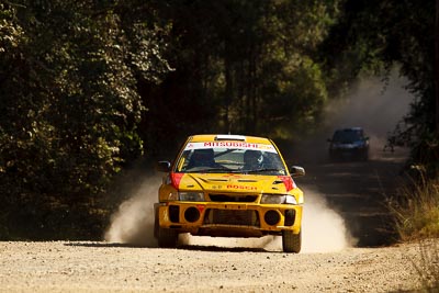 29;15-May-2011;29;ARC;Australia;Australian-Rally-Championship;Derek-Reynolds;IROQ;Imbil;International-Rally-Of-Queensland;Mitsubishi-Lancer-Evolution-V;QLD;Queensland;Ray-Baker;Sunshine-Coast;auto;motorsport;racing;special-stage;telephoto