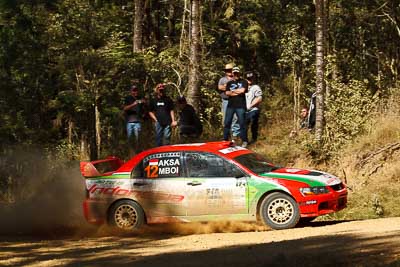 12;12;15-May-2011;APRC;Asia-Pacific-Rally-Championship;Australia;Bosowa-Rally-Team;Hade-Mboi;IROQ;Imbil;International-Rally-Of-Queensland;Mitsubishi-Lancer-Evolution-IX;QLD;Queensland;Subhan-Aksa;Sunshine-Coast;auto;motorsport;racing;special-stage;telephoto