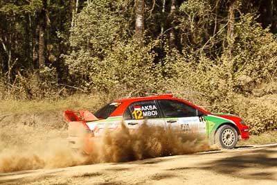 12;12;15-May-2011;APRC;Asia-Pacific-Rally-Championship;Australia;Bosowa-Rally-Team;Hade-Mboi;IROQ;Imbil;International-Rally-Of-Queensland;Mitsubishi-Lancer-Evolution-IX;QLD;Queensland;Subhan-Aksa;Sunshine-Coast;auto;motorsport;racing;special-stage;telephoto