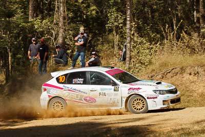 10;10;15-May-2011;APRC;Asia-Pacific-Rally-Championship;Australia;Daniel-Palau;IROQ;Imbil;International-Rally-Of-Queensland;Possum-Bourne-Motorsport;QLD;Queensland;Sunshine-Coast;Thierry-Song;auto;motorsport;racing;special-stage;telephoto