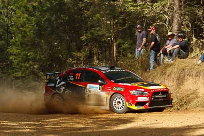 11;11;15-May-2011;APRC;Asia-Pacific-Rally-Championship;Australia;Fan-Fan;IROQ;Imbil;International-Rally-Of-Queensland;Junwei-Fang;QLD;Queensland;Soueast-Motor-Kumho-Team;Sunshine-Coast;auto;motorsport;racing;special-stage;telephoto