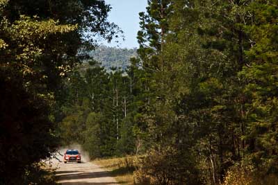 13;13;15-May-2011;APRC;Asia-Pacific-Rally-Championship;Australia;Hao-Yuan;Hongyu-Pan;IROQ;Imbil;International-Rally-Of-Queensland;Mitsubishi-Lancer-Evolution-X;QLD;Queensland;Soueast-Motor-Kumho-Team;Sunshine-Coast;auto;motorsport;racing;special-stage;telephoto