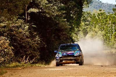 14;14;15-May-2011;APRC;Asia-Pacific-Rally-Championship;Australia;Daymon-Nicoli;Ford-Fiesta-ST;IROQ;Imbil;International-Rally-Of-Queensland;QLD;Queensland;Razvan-Vlad;Sunshine-Coast;auto;motorsport;racing;special-stage;telephoto