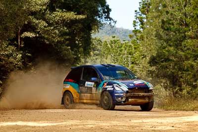 14;14;15-May-2011;APRC;Asia-Pacific-Rally-Championship;Australia;Daymon-Nicoli;Ford-Fiesta-ST;IROQ;Imbil;International-Rally-Of-Queensland;QLD;Queensland;Razvan-Vlad;Sunshine-Coast;auto;motorsport;racing;special-stage;telephoto