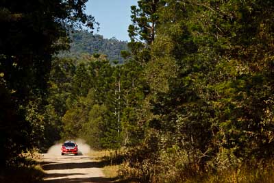 24;15-May-2011;24;ARC;Australia;Australian-Rally-Championship;Helen-Cheers;IROQ;Imbil;International-Rally-Of-Queensland;Michael-Boaden;Mitsubishi-Lancer-Evolution-IX;QLD;Queensland;Sunshine-Coast;auto;motorsport;racing;special-stage;telephoto