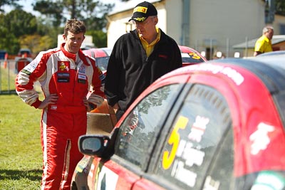 15-May-2011;APRC;Asia-Pacific-Rally-Championship;Australia;IROQ;Imbil;International-Rally-Of-Queensland;Mark-Higgins;QLD;Queensland;Sunshine-Coast;auto;motorsport;portrait;racing;service-park;telephoto