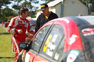 15-May-2011;APRC;Asia-Pacific-Rally-Championship;Australia;IROQ;Imbil;International-Rally-Of-Queensland;Mark-Higgins;QLD;Queensland;Sunshine-Coast;auto;motorsport;portrait;racing;service-park;telephoto