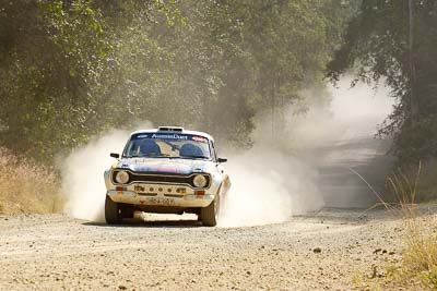 73;15-May-2011;73;Australia;Australian-Classic-Rally-Championship;Ford-Escort-Mk-I;IROQ;Imbil;International-Rally-Of-Queensland;John-Hills;Mike-Tuckey;QLD;Queensland;Sunshine-Coast;auto;motorsport;racing;special-stage;telephoto