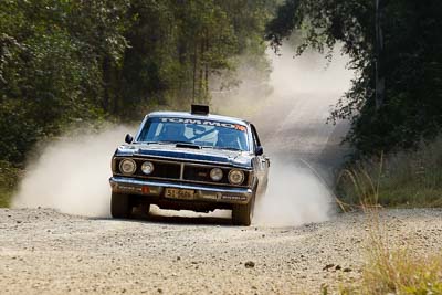 74;15-May-2011;Australia;Australian-Classic-Rally-Championship;Dave-Thompson;Ford-Falcon-XY-GT;IROQ;Imbil;International-Rally-Of-Queensland;Matthew-Sanders;QLD;Queensland;Sunshine-Coast;auto;motorsport;racing;special-stage;telephoto