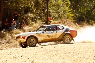 75;15-May-2011;75;Australia;Australian-Classic-Rally-Championship;Cameron-Reeves;Ford-Capri-Perana;IROQ;Imbil;International-Rally-Of-Queensland;Paul-Darrouzet;QLD;Queensland;Sunshine-Coast;auto;motorsport;racing;special-stage;telephoto