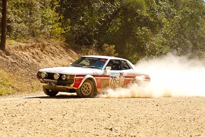 76;15-May-2011;76;Australia;Australian-Classic-Rally-Championship;Chris-Harbeck;IROQ;Imbil;International-Rally-Of-Queensland;John-Blake;QLD;Queensland;Sunshine-Coast;Toyota-Celica;auto;motorsport;racing;special-stage;telephoto