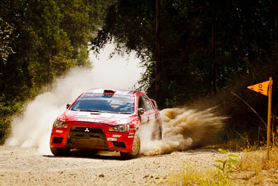 3;15-May-2011;2011-International-Rally-Of-Queensland;3;APRC;Asia-Pacific-Rally-Championship;Australia;Gaurav-Gill;Glen-Macneall;IROQ;Imbil;International-Rally-Of-Queensland;Mitsubishi-Lancer-Evolution-X;QLD;Queensland;Sunshine-Coast;Team-MRF;Topshot;auto;dust;forest;motorsport;racing;telephoto