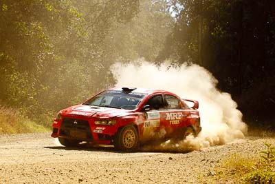 1;1;15-May-2011;APRC;Asia-Pacific-Rally-Championship;Australia;IROQ;Imbil;International-Rally-Of-Queensland;Katsu-Taguchi;Mark-Stacey;Mitsubishi-Lancer-Evolution-X;QLD;Queensland;Sunshine-Coast;Team-MRF;auto;motorsport;racing;special-stage;telephoto