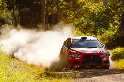 1;1;15-May-2011;APRC;Asia-Pacific-Rally-Championship;Australia;IROQ;Imbil;International-Rally-Of-Queensland;Katsu-Taguchi;Mark-Stacey;Mitsubishi-Lancer-Evolution-X;QLD;Queensland;Sunshine-Coast;Team-MRF;auto;motorsport;racing;special-stage;telephoto