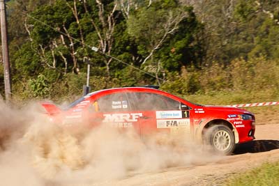 1;1;15-May-2011;APRC;Asia-Pacific-Rally-Championship;Australia;IROQ;Imbil;International-Rally-Of-Queensland;Katsu-Taguchi;Mark-Stacey;Mitsubishi-Lancer-Evolution-X;QLD;Queensland;Sunshine-Coast;Team-MRF;auto;motorsport;racing;special-stage;telephoto