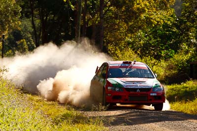 12;12;15-May-2011;APRC;Asia-Pacific-Rally-Championship;Australia;Bosowa-Rally-Team;Hade-Mboi;IROQ;Imbil;International-Rally-Of-Queensland;Mitsubishi-Lancer-Evolution-IX;QLD;Queensland;Subhan-Aksa;Sunshine-Coast;auto;motorsport;racing;special-stage;telephoto