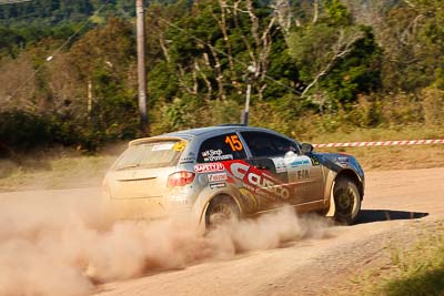 15;15-May-2011;APRC;Asia-Pacific-Rally-Championship;Australia;IROQ;Imbil;International-Rally-Of-Queensland;Karamjit-Singh;Proton-Cusco-Rally-Team;Proton-Satria-Neo;QLD;Queensland;Sunshine-Coast;Vivek-Ponnusamy;auto;motorsport;racing;special-stage;telephoto