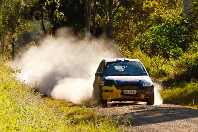 14;14;15-May-2011;APRC;Asia-Pacific-Rally-Championship;Australia;Daymon-Nicoli;Ford-Fiesta-ST;IROQ;Imbil;International-Rally-Of-Queensland;QLD;Queensland;Razvan-Vlad;Sunshine-Coast;auto;motorsport;racing;special-stage;telephoto