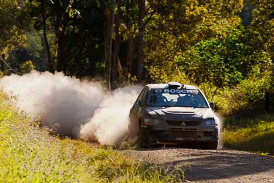 19;15-May-2011;19;ARC;Activ-RallySport;Australia;Australian-Rally-Championship;IROQ;Imbil;International-Rally-Of-Queensland;Justin-Dowel;Matt-Lee;Mitsubishi-Lancer-Evolution-IX;QLD;Queensland;Sunshine-Coast;auto;motorsport;racing;special-stage;telephoto