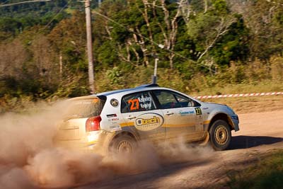 27;15-May-2011;27;ARC;Australia;Australian-Rally-Championship;IROQ;Imbil;International-Rally-Of-Queensland;Margot-Knowles;QLD;Queensland;Simon-Knowles;Sunshine-Coast;Toyota-Corolla-Sportivo;auto;motorsport;racing;special-stage;telephoto