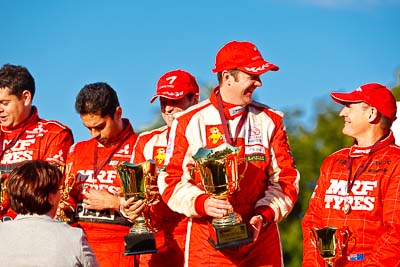 15-May-2011;APRC;Asia-Pacific-Rally-Championship;Australia;IROQ;Imbil;International-Rally-Of-Queensland;QLD;Queensland;Sunshine-Coast;auto;motorsport;podium;portrait;racing;telephoto