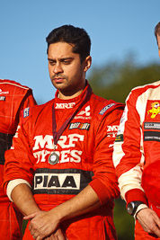 15-May-2011;APRC;Asia-Pacific-Rally-Championship;Australia;Gaurav-Gill;IROQ;Imbil;International-Rally-Of-Queensland;QLD;Queensland;Sunshine-Coast;auto;motorsport;podium;portrait;racing;telephoto