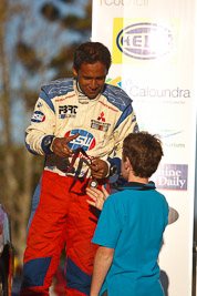 15-May-2011;APRC;Asia-Pacific-Rally-Championship;Australia;Hade-Mboi;IROQ;Imbil;International-Rally-Of-Queensland;QLD;Queensland;Sunshine-Coast;auto;motorsport;podium;racing;telephoto