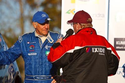 15-May-2011;APRC;Asia-Pacific-Rally-Championship;Australia;IROQ;Imbil;International-Rally-Of-Queensland;Jean‒Louis-Leyraud;QLD;Queensland;Sunshine-Coast;auto;motorsport;podium;racing;telephoto