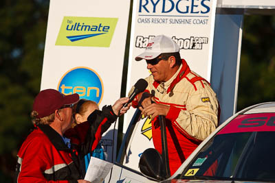 15-May-2011;APRC;Asia-Pacific-Rally-Championship;Australia;IROQ;Imbil;International-Rally-Of-Queensland;QLD;Queensland;Sunshine-Coast;Thierry-Song;auto;motorsport;podium;racing;telephoto