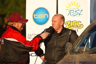 15-May-2011;ARC;Activ-RallySport;Australia;Australian-Rally-Championship;IROQ;Imbil;International-Rally-Of-Queensland;Justin-Dowel;QLD;Queensland;Sunshine-Coast;auto;motorsport;podium;portrait;racing;telephoto