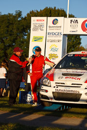 15-May-2011;ARC;Australia;Australian-Rally-Championship;IROQ;Imbil;International-Rally-Of-Queensland;QLD;Queensland;Ryan-Smart;Sunshine-Coast;auto;motorsport;podium;racing;telephoto