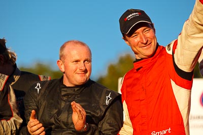 15-May-2011;ARC;Australia;Australian-Rally-Championship;IROQ;Imbil;International-Rally-Of-Queensland;QLD;Queensland;Ryan-Smart;Sunshine-Coast;auto;motorsport;podium;racing;telephoto