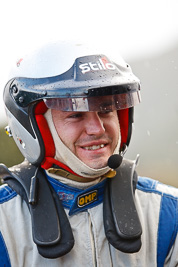 15-July-2011;APRC;Asia-Pacific-Rally-Championship;International-Rally-Of-Whangarei;NZ;Nathan-Quinn;New-Zealand;Northland;Rally;Whangarei;auto;garage;motorsport;portrait;pre‒event;racing;service-park;telephoto