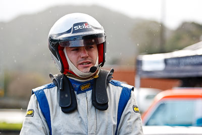 15-July-2011;APRC;Asia-Pacific-Rally-Championship;International-Rally-Of-Whangarei;NZ;Nathan-Quinn;New-Zealand;Northland;Rally;Whangarei;auto;garage;motorsport;portrait;pre‒event;racing;service-park;telephoto