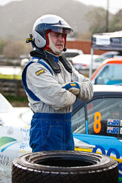 15-July-2011;APRC;Asia-Pacific-Rally-Championship;International-Rally-Of-Whangarei;NZ;Nathan-Quinn;New-Zealand;Northland;Rally;Whangarei;auto;garage;motorsport;portrait;pre‒event;racing;service-park;telephoto