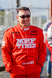 15-July-2011;APRC;Asia-Pacific-Rally-Championship;International-Rally-Of-Whangarei;Katsu-Taguchi;NZ;New-Zealand;Northland;Rally;Whangarei;auto;garage;motorsport;portrait;pre‒event;racing;service-park;telephoto