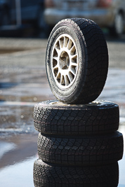 15-July-2011;APRC;Asia-Pacific-Rally-Championship;International-Rally-Of-Whangarei;NZ;New-Zealand;Northland;Rally;Whangarei;auto;garage;motorsport;pre‒event;racing;service-park;telephoto;tyres;wheels