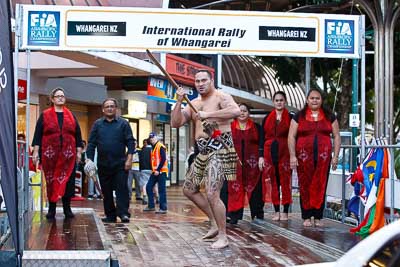 15-July-2011;2011-International-Rally-Of-Whangarei;APRC;Asia-Pacific-Rally-Championship;International-Rally-Of-Whangarei;Maori;NZ;New-Zealand;Northland;Topshot;Wero;Whangarei;auto;ceremonial-start;ceremony;culture;dance;garage;motorsport;pre‒event;racing;start;telephoto;tradition