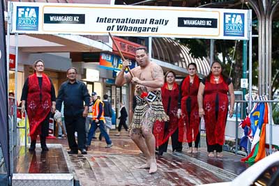 15-July-2011;APRC;Asia-Pacific-Rally-Championship;International-Rally-Of-Whangarei;Maori;NZ;New-Zealand;Northland;Rally;Wero;Whangarei;auto;ceremonial-start;ceremony;culture;garage;motorsport;pre‒event;racing;start;telephoto;tradition