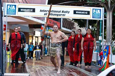 15-July-2011;APRC;Asia-Pacific-Rally-Championship;International-Rally-Of-Whangarei;Maori;NZ;New-Zealand;Northland;Rally;Wero;Whangarei;auto;ceremonial-start;ceremony;culture;garage;motorsport;pre‒event;racing;start;telephoto;tradition