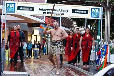 15-July-2011;APRC;Asia-Pacific-Rally-Championship;International-Rally-Of-Whangarei;Maori;NZ;New-Zealand;Northland;Rally;Wero;Whangarei;auto;ceremonial-start;ceremony;culture;garage;motorsport;pre‒event;racing;start;telephoto;tradition