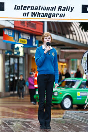 15-July-2011;APRC;Asia-Pacific-Rally-Championship;International-Rally-Of-Whangarei;NZ;New-Zealand;Northland;Rally;Whangarei;anthem;auto;ceremonial-start;ceremony;child;garage;kid;motorsport;pre‒event;racing;singing;start;telephoto