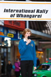 15-July-2011;APRC;Asia-Pacific-Rally-Championship;International-Rally-Of-Whangarei;NZ;New-Zealand;Northland;Rally;Whangarei;anthem;auto;ceremonial-start;ceremony;child;garage;kid;motorsport;pre‒event;racing;singing;start;telephoto